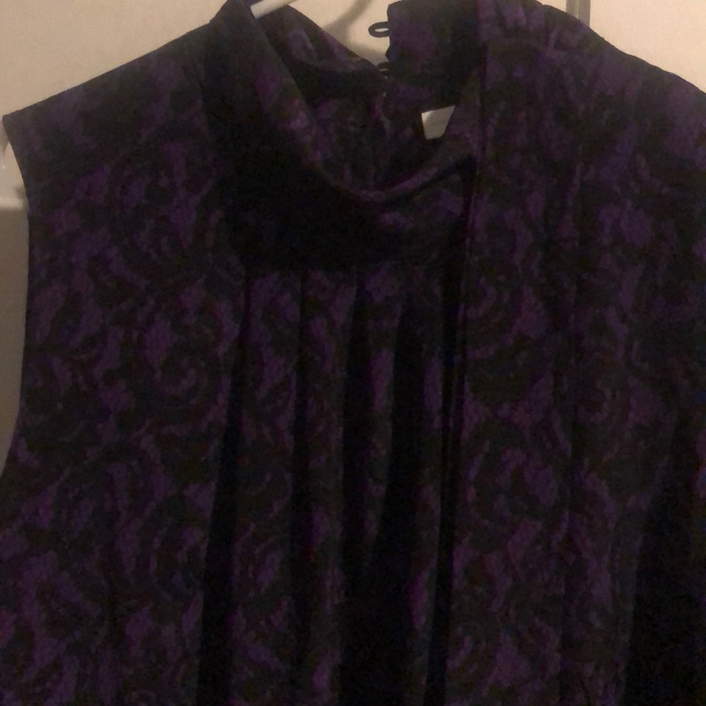 New York and company - deep purple & black lace